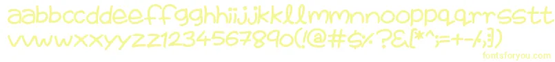 FairiesAreReal-fontti – keltaiset fontit