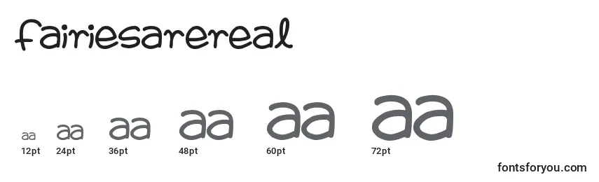 FairiesAreReal Font Sizes