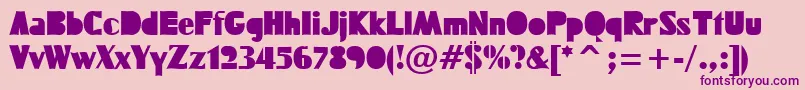 Fucktn Font – Purple Fonts on Pink Background