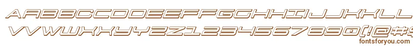 911porschav33Dital Font – Brown Fonts on White Background