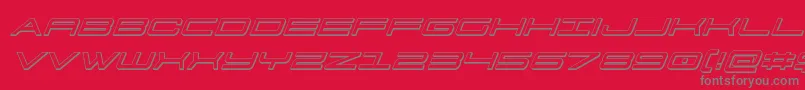 Police 911porschav33Dital – polices grises sur fond rouge