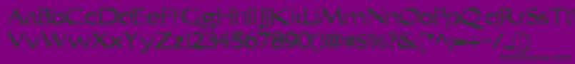 Weitere Informationen zur Trilayer-Schriftart Trilayer-Schriftart – Schwarze Schriften auf violettem Hintergrund