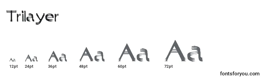 Trilayer Font Sizes