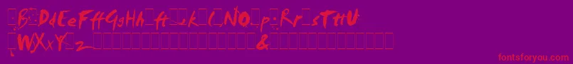 En savoir plus sur la police SmudgerAltsLetPlain.1.0 Police SmudgerAltsLetPlain.1.0 – polices rouges sur fond violet