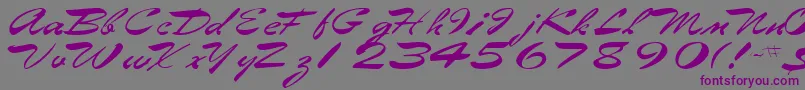 EggbertRegularTtnorm Font – Purple Fonts on Gray Background