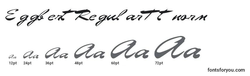 Größen der Schriftart EggbertRegularTtnorm