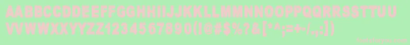 HumectezLaMouture Font – Pink Fonts on Green Background