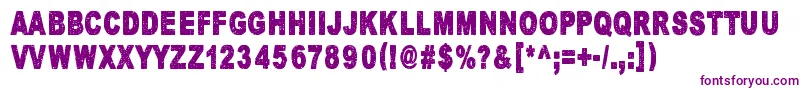 Шрифт HumectezLaMouture – фиолетовые шрифты