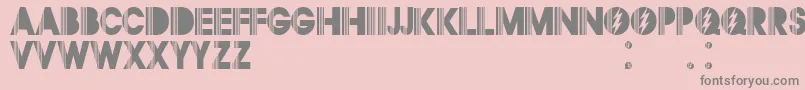 Segurl1.0-Schriftart – Graue Schriften auf rosa Hintergrund