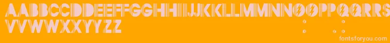 Czcionka Segurl1.0 – różowe czcionki na pomarańczowym tle