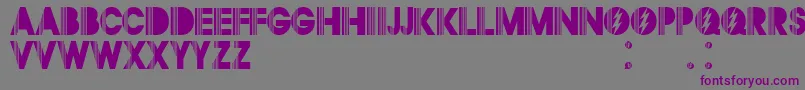 Czcionka Segurl1.0 – fioletowe czcionki na szarym tle