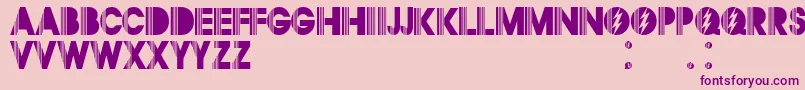 Police Segurl1.0 – polices violettes sur fond rose