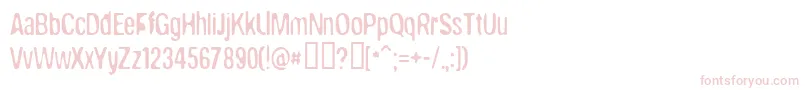 Brokw Font – Pink Fonts on White Background