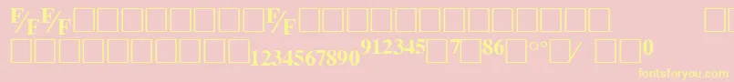 TmsfeBold Font – Yellow Fonts on Pink Background