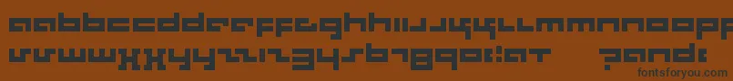 Rotek Font – Black Fonts on Brown Background