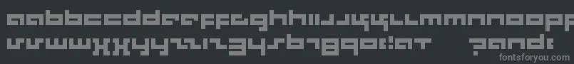 Rotek Font – Gray Fonts on Black Background