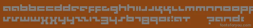 Rotek Font – Gray Fonts on Brown Background