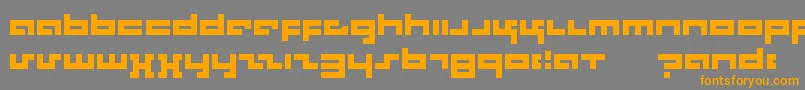 Rotek Font – Orange Fonts on Gray Background