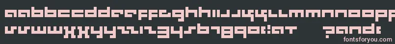 Rotek Font – Pink Fonts on Black Background