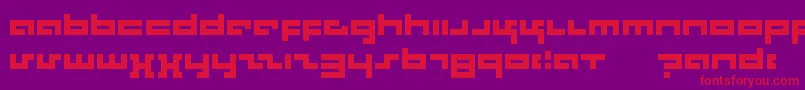 Rotek Font – Red Fonts on Purple Background
