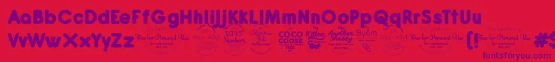 AntipastoExtraboldtrial Font – Purple Fonts on Red Background