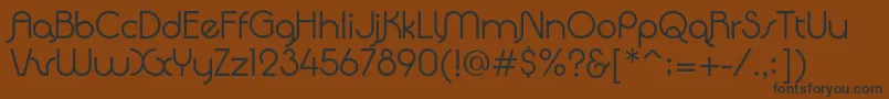 QuadrantaRegular Font – Black Fonts on Brown Background