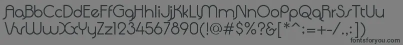 QuadrantaRegular Font – Black Fonts on Gray Background