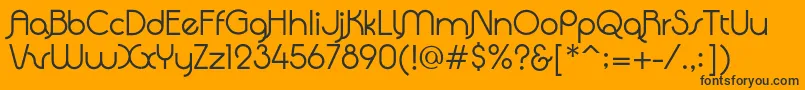 QuadrantaRegular Font – Black Fonts on Orange Background