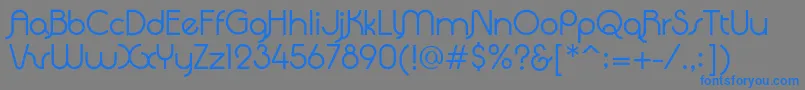 QuadrantaRegular Font – Blue Fonts on Gray Background