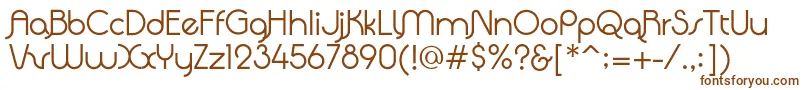 Шрифт QuadrantaRegular – коричневые шрифты на белом фоне
