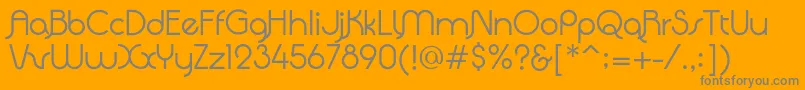 QuadrantaRegular Font – Gray Fonts on Orange Background