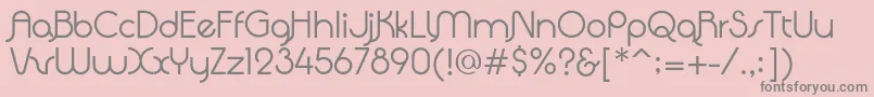 QuadrantaRegular Font – Gray Fonts on Pink Background