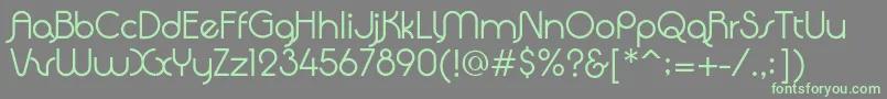 QuadrantaRegular Font – Green Fonts on Gray Background