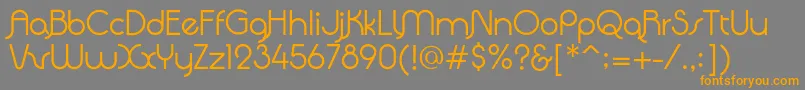 QuadrantaRegular Font – Orange Fonts on Gray Background