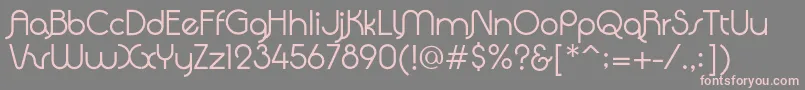 Шрифт QuadrantaRegular – розовые шрифты на сером фоне