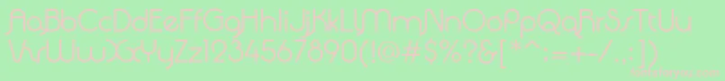 QuadrantaRegular Font – Pink Fonts on Green Background