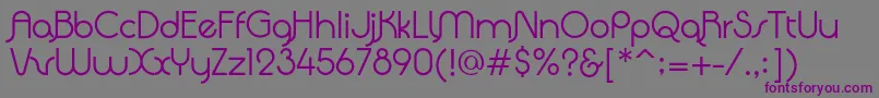 Шрифт QuadrantaRegular – фиолетовые шрифты на сером фоне