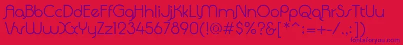 QuadrantaRegular Font – Purple Fonts on Red Background