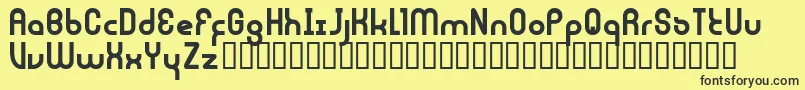 JouluFonttiFenotype Font – Black Fonts on Yellow Background