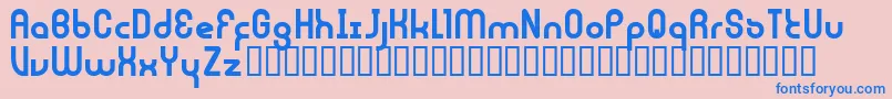 JouluFonttiFenotype-Schriftart – Blaue Schriften auf rosa Hintergrund