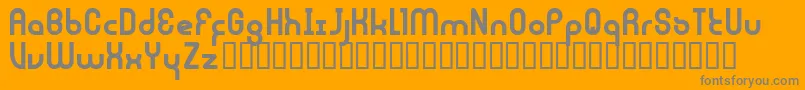 フォントJouluFonttiFenotype – オレンジの背景に灰色の文字