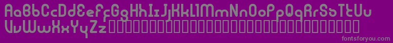 Fonte JouluFonttiFenotype – fontes cinzas em um fundo violeta