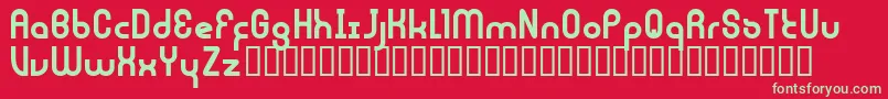 JouluFonttiFenotype Font – Green Fonts on Red Background