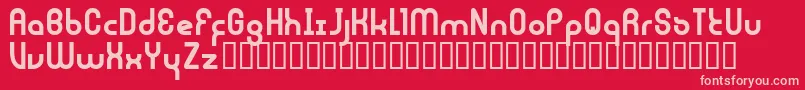 JouluFonttiFenotype Font – Pink Fonts on Red Background