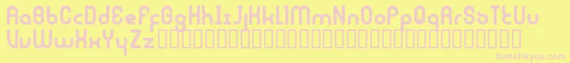 JouluFonttiFenotype Font – Pink Fonts on Yellow Background