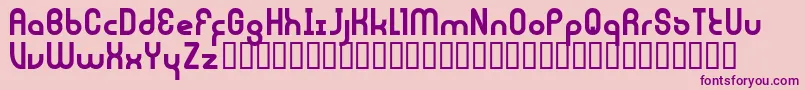 JouluFonttiFenotype-fontti – violetit fontit vaaleanpunaisella taustalla