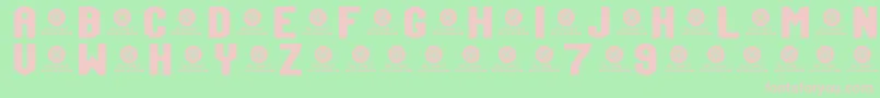 TeamJersey97Demo Font – Pink Fonts on Green Background