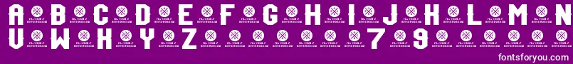 TeamJersey97Demo Font – White Fonts on Purple Background