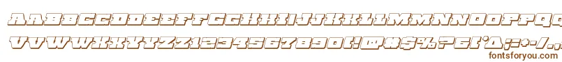 Chicagoexpress3Dital Font – Brown Fonts on White Background