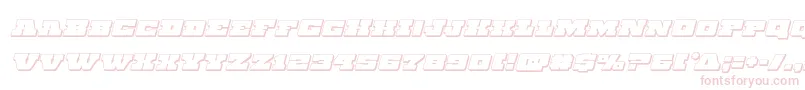 Chicagoexpress3Dital Font – Pink Fonts on White Background